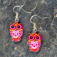Colorful Owl Earrings Multiple Designs
