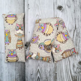 Cherry Pit Heating Pad - Colorful Owl Friends - Cherry Pit Crafts