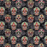 Microwaveable Heating Pad: Cherry Pit, Rice, Walnut or Flax Seed - Skulls
