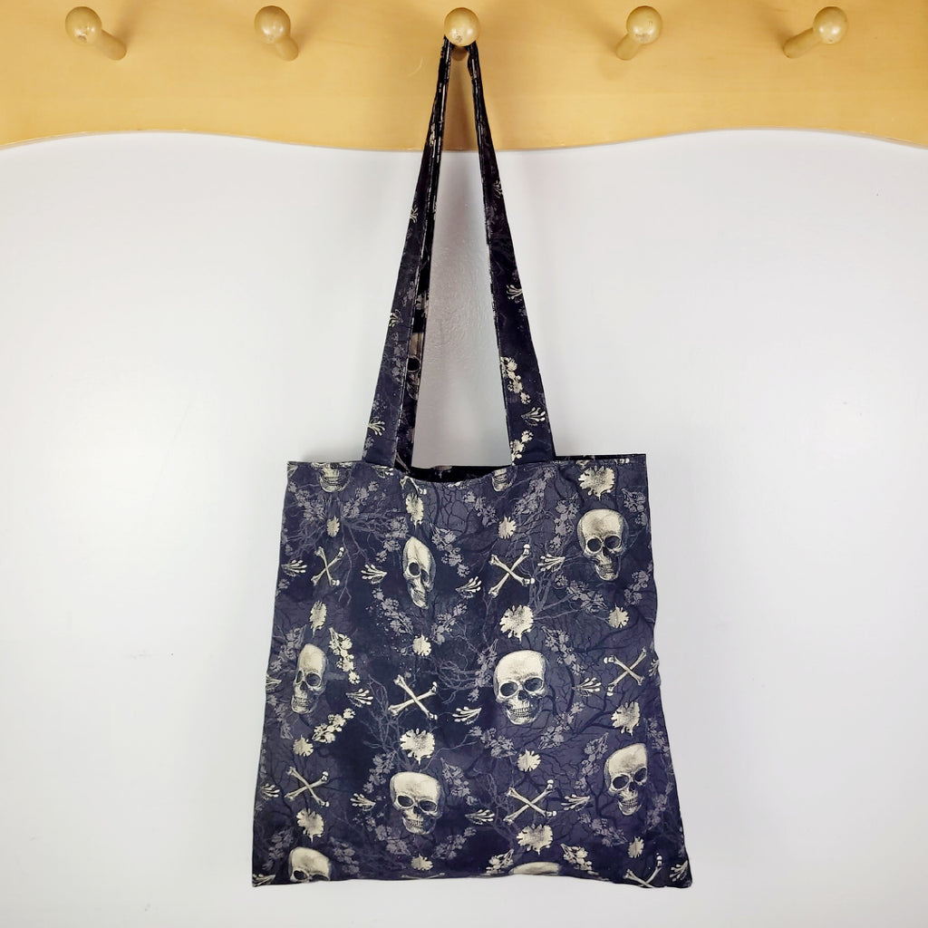 Floral Jolly Rogers Tote Bag
