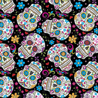Microwaveable Heating Pad: Cherry Pit, Rice, Walnut or Flax Seed - Skulls