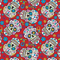 Microwaveable Heating Pad: Cherry Pit, Rice, Walnut or Flax Seed - Skulls