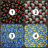 Heating Pad, Cherry Pits, Rice, Walnut or Flax Seed, 5 sizes, Fruit Patterns -  Microwaveable