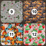 Heating Pad, Cherry Pits, Rice, Walnut or Flax Seed, 5 sizes, Fruit Patterns -  Microwaveable