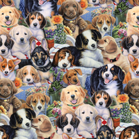 Heating Pad, Cherry Pits, Rice, Walnut or Flax Seed, 5 sizes, Dog Patterns -  Microwaveable