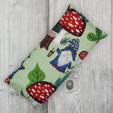 Cherry Pit Heating Pad - Gnome & Mushrooms Flannel - Cherry Pit Crafts