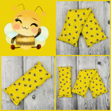 Cherry Pit Heating Pad - Honey Bees on Yellow - Cherry Pit Crafts