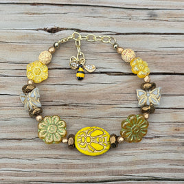 Honeybee Beaded Bracelet
