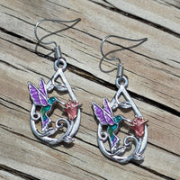 Hummingbird Earrings & Necklace