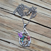 Hummingbird Earrings & Necklace