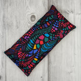 Cherry Pit Heating Pad - Jewel Tone Zentangle - Cherry Pit Crafts