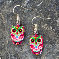 Colorful Owl Earrings Multiple Designs