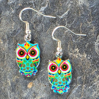 Colorful Owl Earrings Multiple Designs