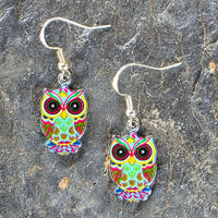 Colorful Owl Earrings Multiple Designs