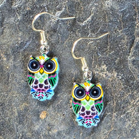 Colorful Owl Earrings Multiple Designs