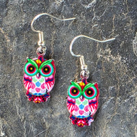 Colorful Owl Earrings Multiple Designs