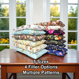 Heating Pad, Cherry Pits, Rice, Walnut or Flax Seed, 5 sizes, Mushroom Patterns -  Microwaveable