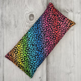 Cherry Pit Heating Pad - Ombre Bright Cheetah on Black - Cherry Pit Crafts
