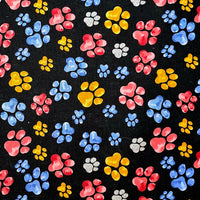 Heating Pad, Cherry Pits, Rice, Walnut or Flax Seed, Paw Print Patterns -  Microwaveable