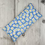 Cherry Pit Heating Pad - Packed Daisy on Blue - Cherry Pit Crafts