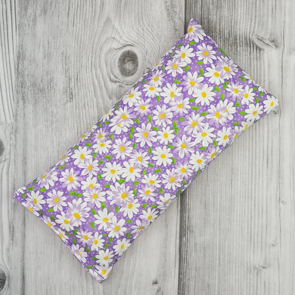 Cherry Pit Heating Pad - Packed Daisy on Dark Purple - Cherry Pit Crafts