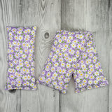Cherry Pit Heating Pad - Packed Daisy on Dark Purple - Cherry Pit Crafts