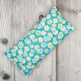Cherry Pit Heating Pad - Packed Daisy on Teal - Cherry Pit Crafts