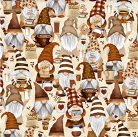 Heating Pad, Cherry Pits, Rice, Walnut or Flax Seed, 5 sizes, Gnome Patterns -  Microwaveable