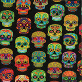 Microwaveable Heating Pad: Cherry Pit, Rice, Walnut or Flax Seed - Skulls