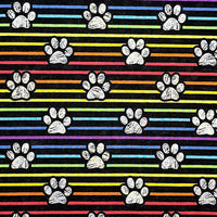 Heating Pad, Cherry Pits, Rice, Walnut or Flax Seed, Paw Print Patterns -  Microwaveable