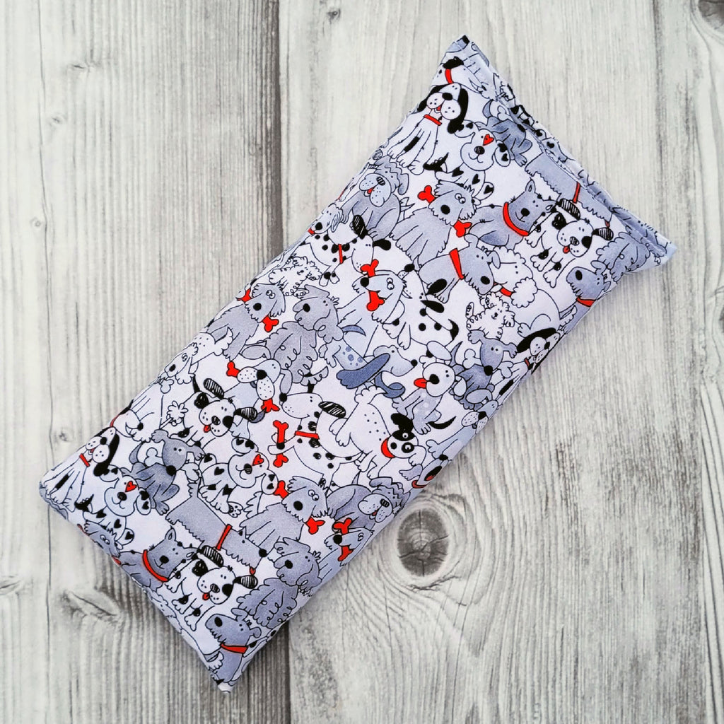 Cherry Pit Heating Pad -Playful Pups With Bones - Cherry Pit Crafts