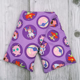 Cherry Pit Heating Pad - Pokemon Characters on Purple - Cherry Pit Crafts