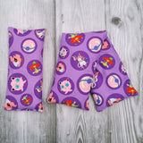 Cherry Pit Heating Pad - Pokemon Characters on Purple - Cherry Pit Crafts