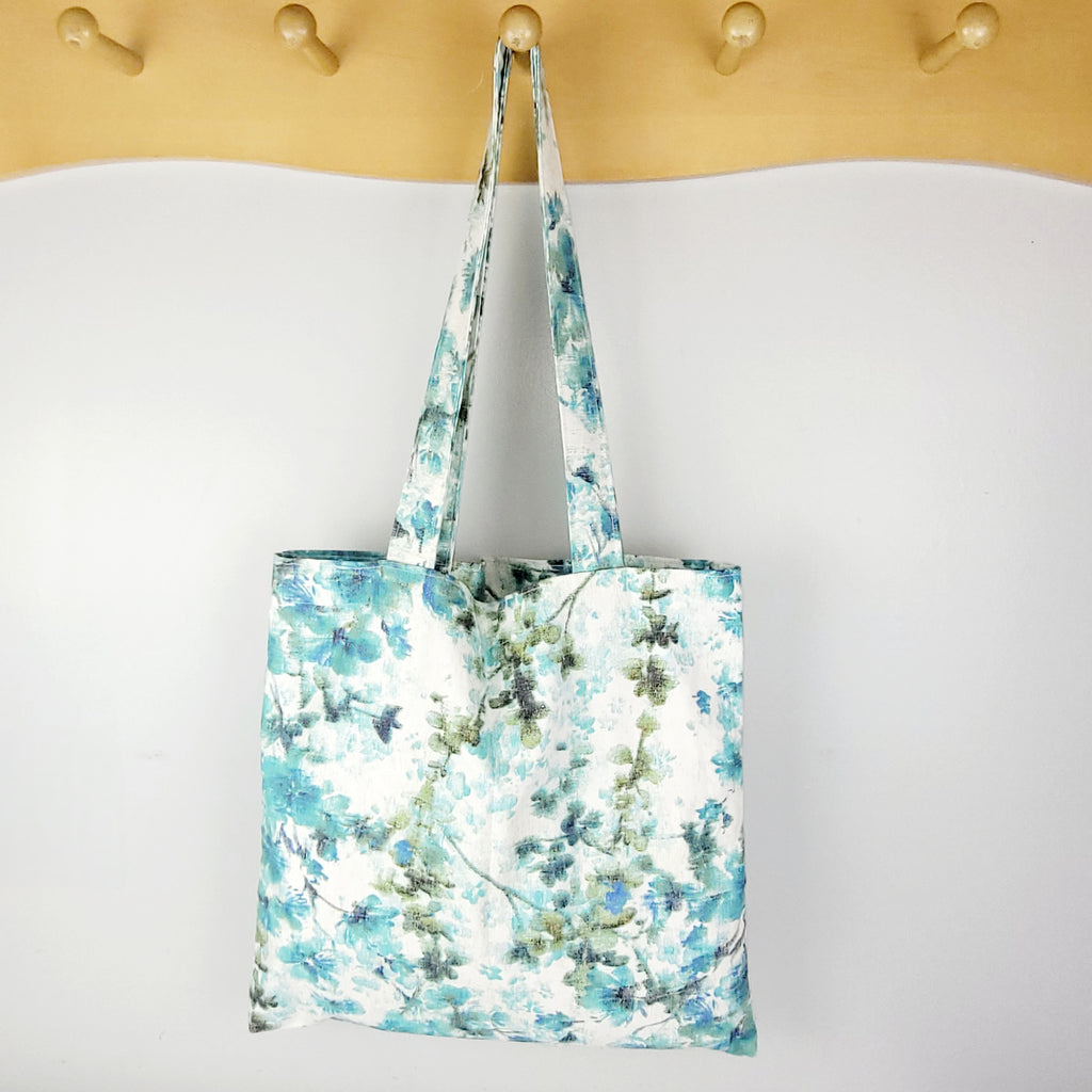 Press Floral Sea-glass Tote Bag