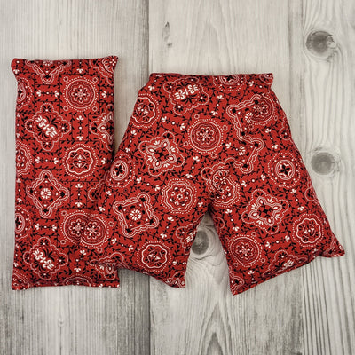 Cherry Pit Heating Pad - Red Bandana - Cherry Pit Crafts