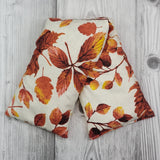 Cherry Pit Heating Pad - Red Leaves Flannel - Cherry Pit Crafts