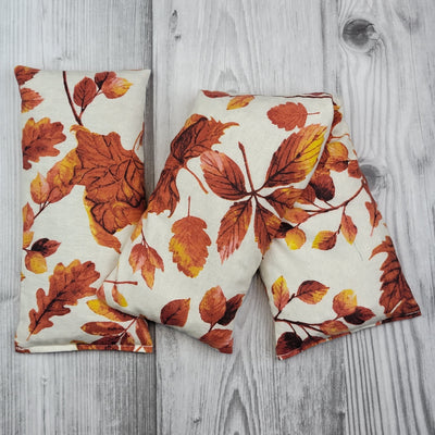 Cherry Pit Heating Pad - Red Leaves Flannel - Cherry Pit Crafts