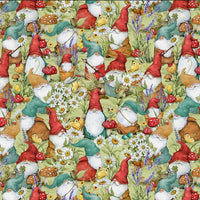 Heating Pad, Cherry Pits, Rice, Walnut or Flax Seed, 5 sizes, Gnome Patterns -  Microwaveable
