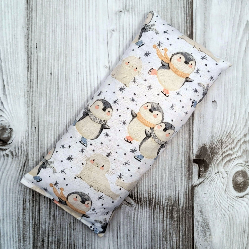 Cherry Pit Heating Pad - Skating Penguins And Seals - Cherry Pit Crafts