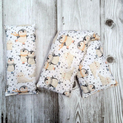 Cherry Pit Heating Pad - Skating Penguins And Seals - Cherry Pit Crafts