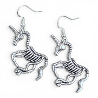Skeleton Unicorn Earrings