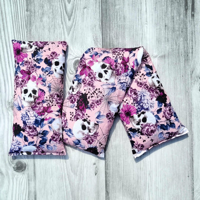 Cherry Pit Heating Pad - Skulls and Floral Pink