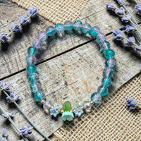 Spring Floral Beaded Bracelet
