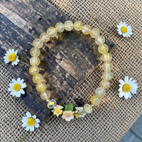 Spring Floral Beaded Bracelet