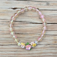 Spring Floral Beaded Bracelet