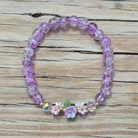 Spring Floral Beaded Bracelet