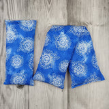 Cherry Pit Heating Pad - Sundrenched Flowers Blue - Cherry Pit Crafts
