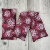 Cherry Pit Heating Pad - Sun Drenched Flowers Plum - Cherry Pit Crafts