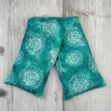 Cherry Pit Heating Pad - Sundrenched Flowers Teal - Cherry Pit Crafts