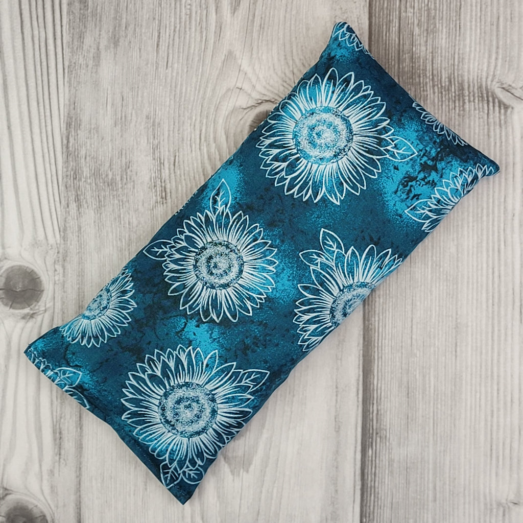 Cherry Pit Heating Pad - Sun Drenched Flowers Teal - Cherry Pit Crafts